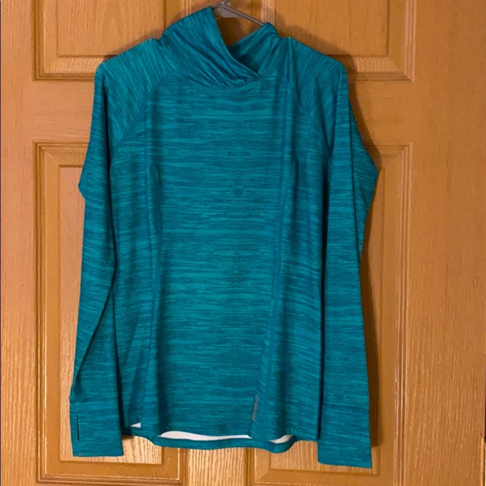 🌸Teal mock neck workout long sleeve